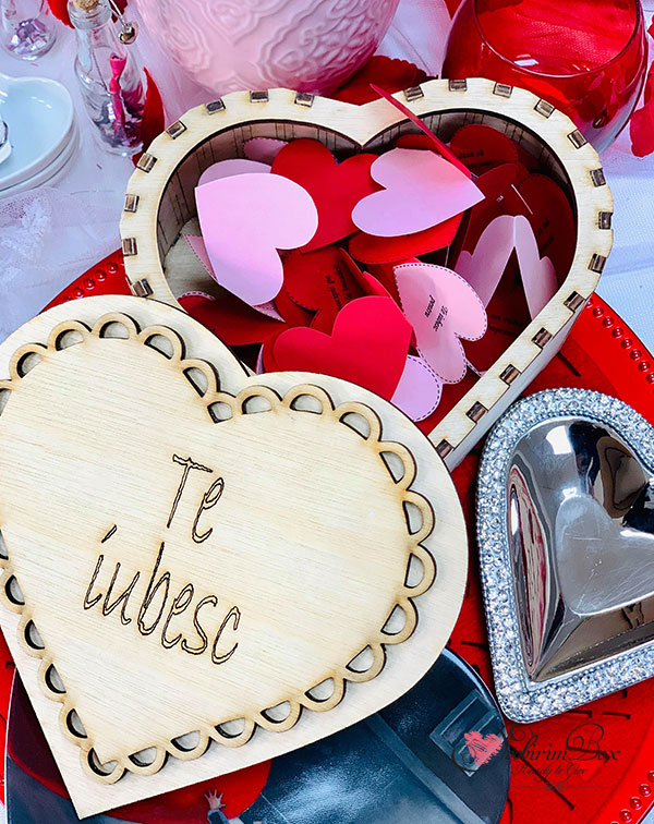 100 Motive Pentru Care Te Iubesc 100 Motive Te Iubesc Inimă Cutie Lemn - YoobirimBOX